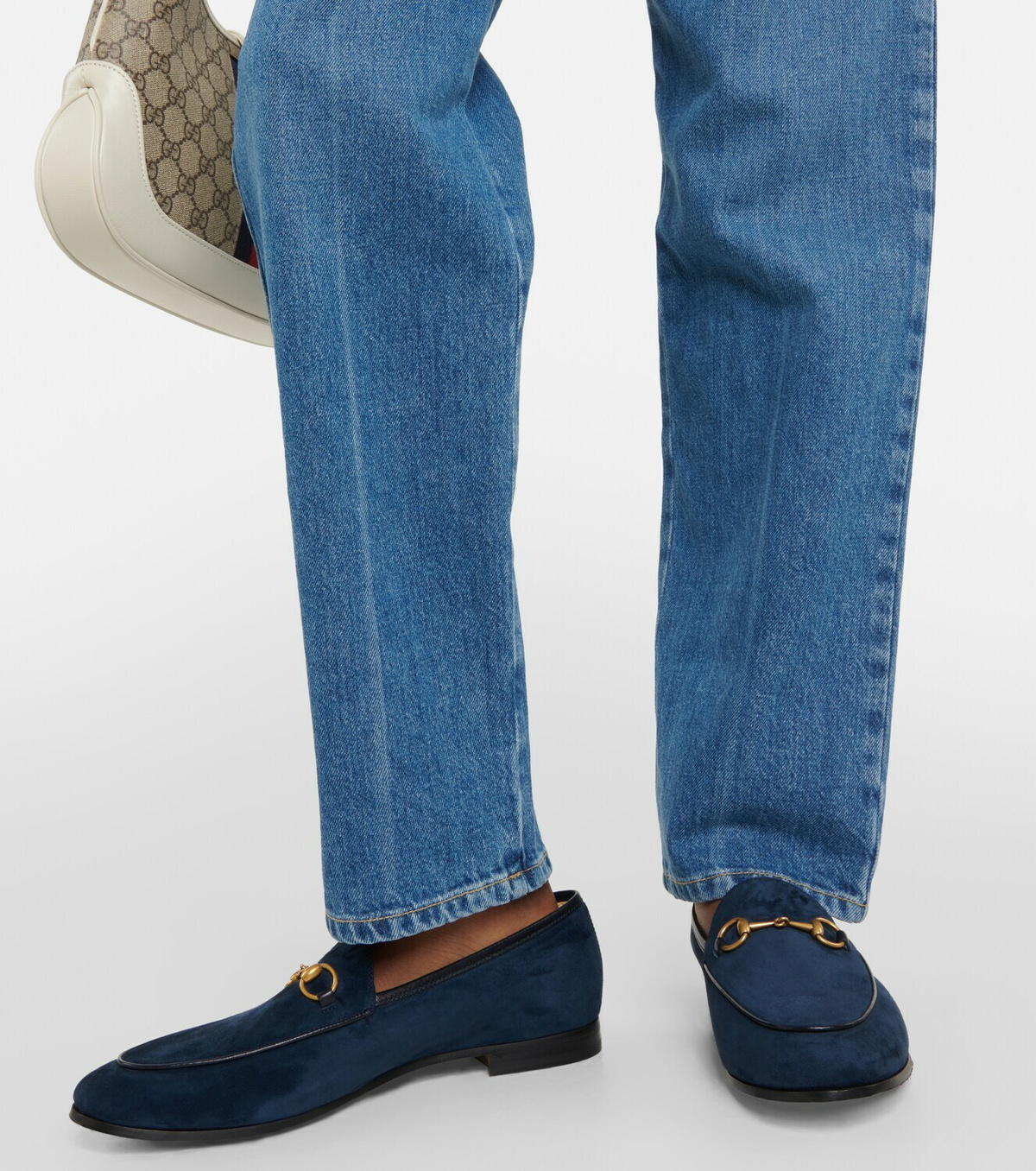 Gucci Jordaan suede loafers