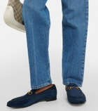 Gucci Jordaan suede loafers