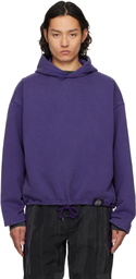 Solid Homme Purple Triple String Hoodie