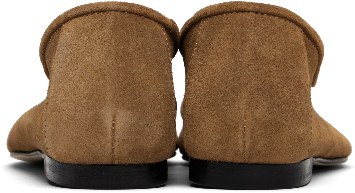 BY FAR Tan Prudence Ballerina Flats