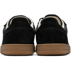 BALMAIN Black Suede & Smooth Leather 'Balmain Swan' Sneakers