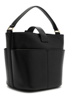 Veronica Beard Crest Small Leather Bucket bag - Black - One Size