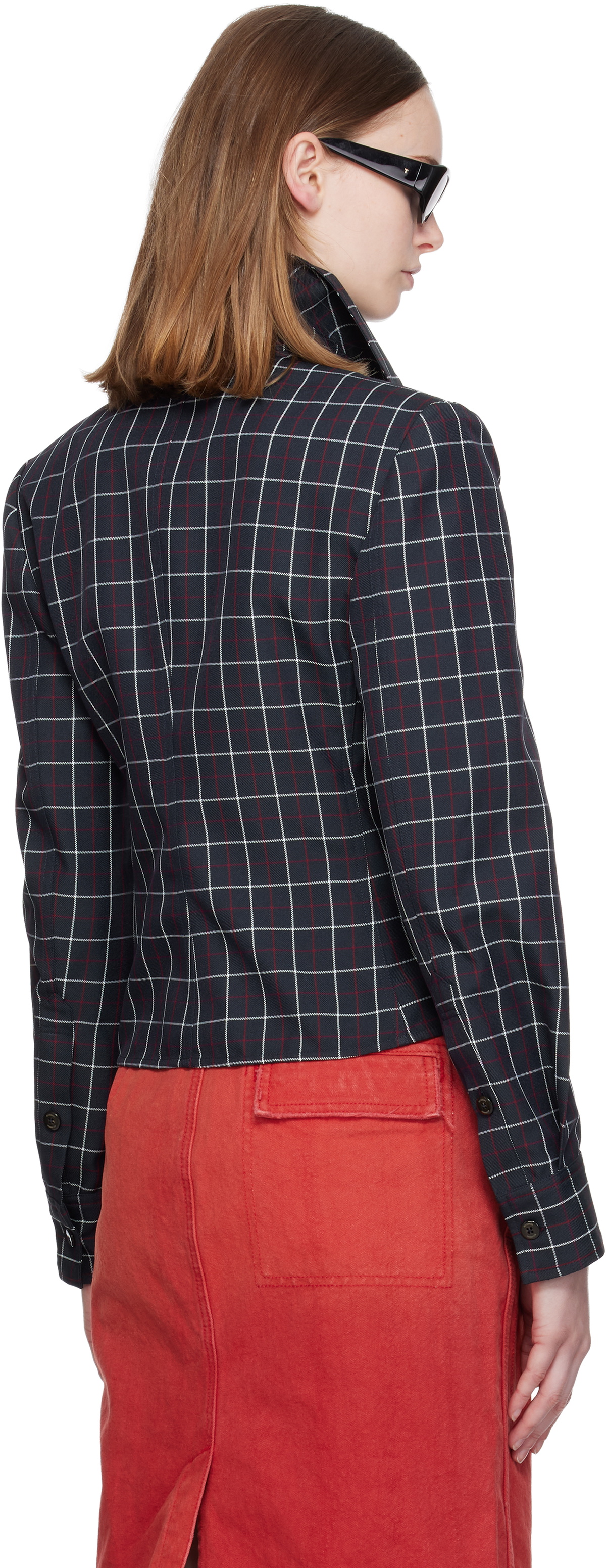 WILLY CHAVARRIA Navy Chavella L/S Shirt
