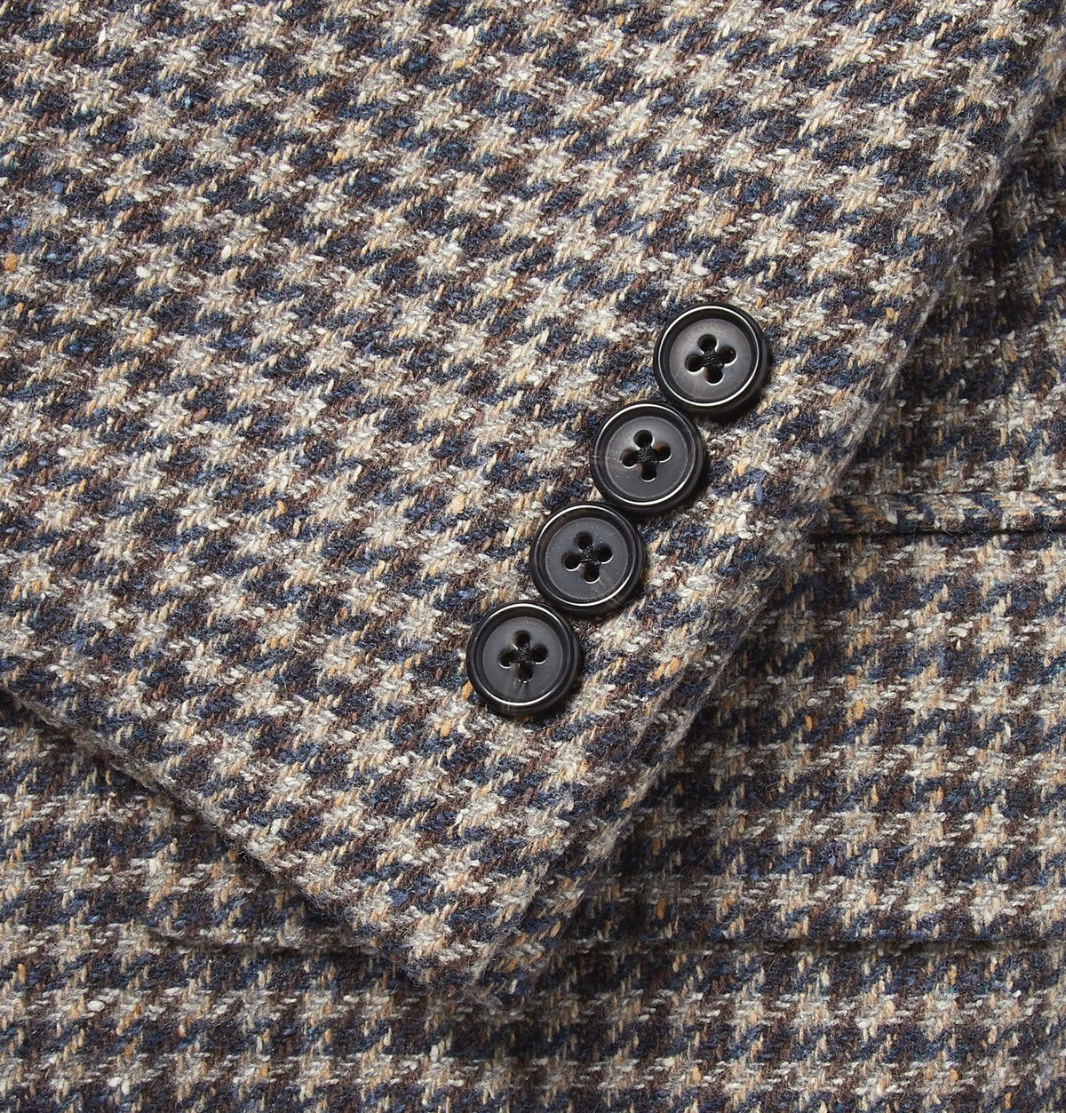 Freemans Sporting Club - Brown Slim-Fit Houndstooth Wool and Silk-Blend Blazer - Brown