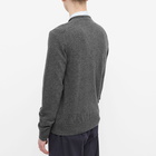 Comme des Garçons Play Men's Gold Heart Cardigan in Grey