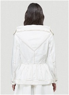 Structured Denim Jacket in White
