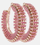 Magda Butrym - Crystal-embellished hoop earrings
