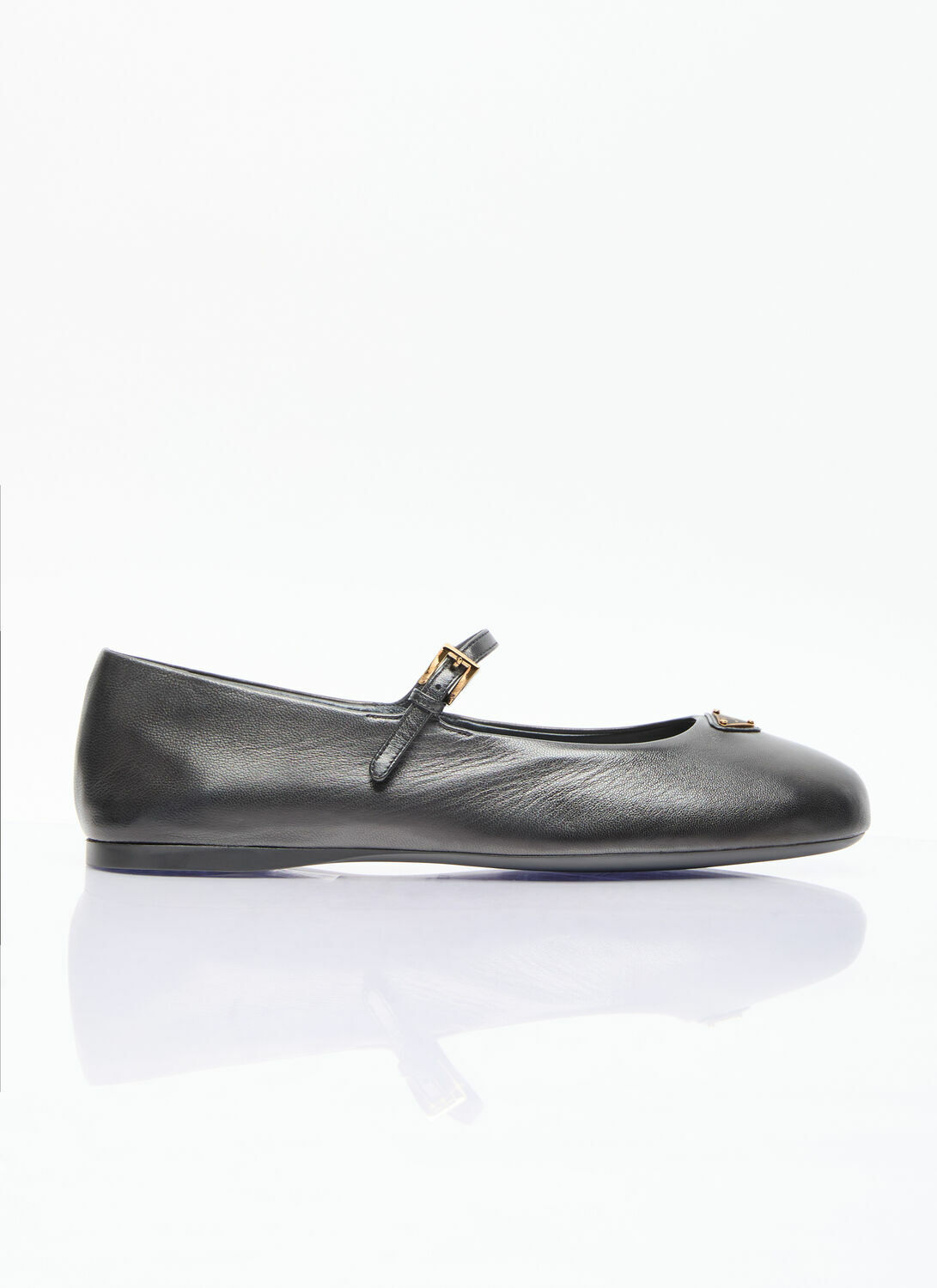 Prada Nappa Leather Ballerina Flats