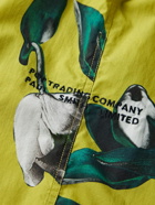 Pop Trading Company - Paul Smith Logo-Embroidered Printed Cotton-Poplin Shirt - Yellow