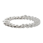 Bunney Silver Curb Chain Bracelet
