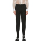 System Black Wool Tailored Trousers