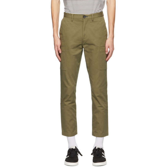 Photo: PS by Paul Smith Green Cotton Cargo Pants