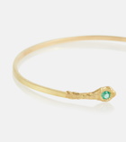 Elhanati - Evie 18kt gold bracelet with diamonds and emeralds