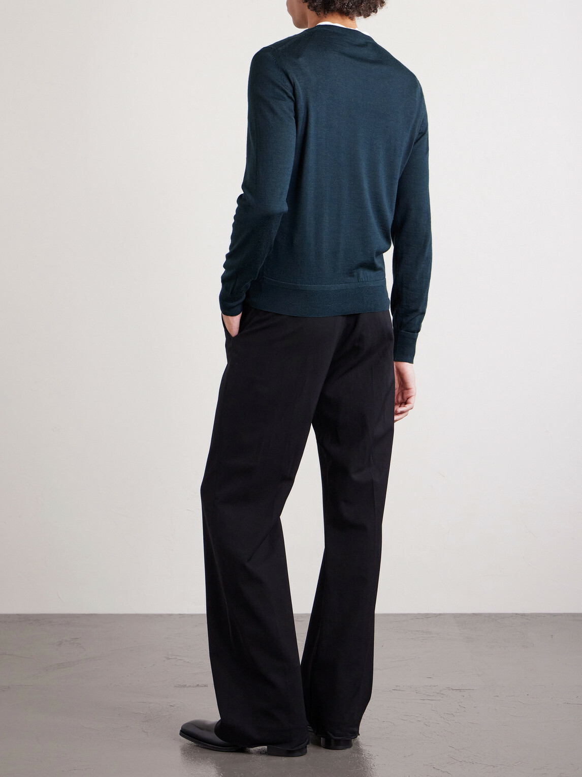 TOM FORD - Slim-Fit Cashmere and Silk-Blend Sweater - Blue TOM FORD