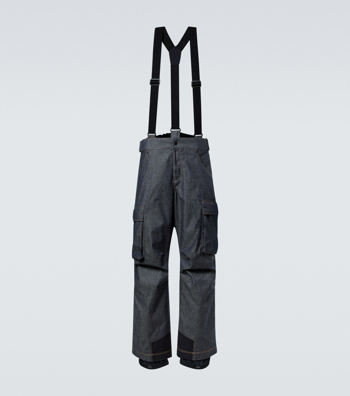 Moncler Grenoble Denim ski salopettes