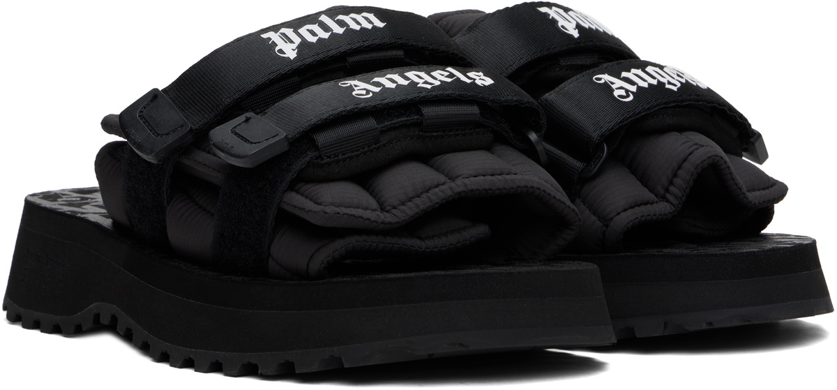 Palm Angels Black Suicoke Edition Moto-P Sandals