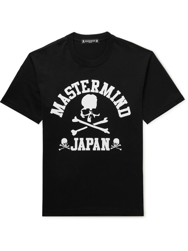 Photo: Mastermind World - Logo-Print Cotton-Jersey T-Shirt - Black