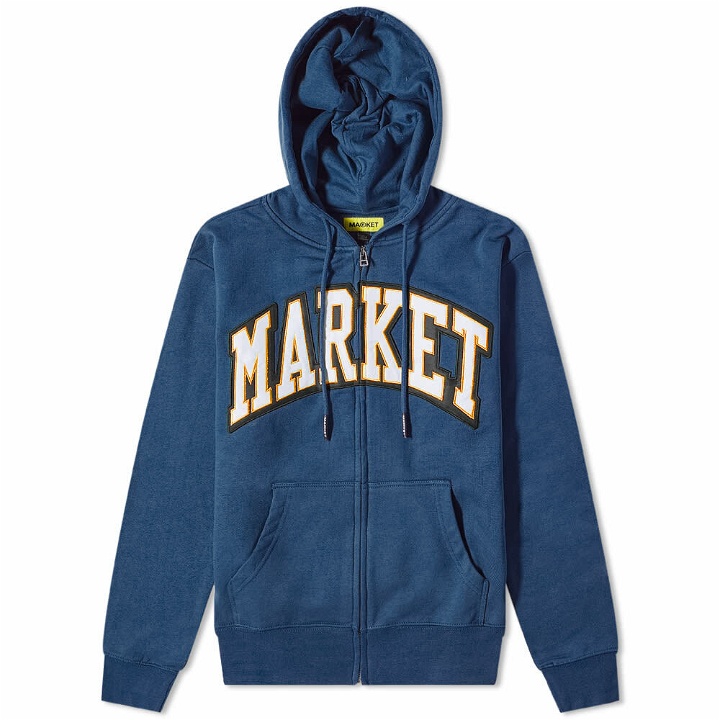Photo: Market Men's Arc Zip Hoody in Blue