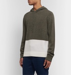 Onia - Jamie Colour-Block Cashmere Hoodie - Green