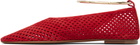 Jil Sander Red Ring Ballerina Flats