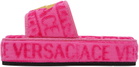 Versace Underwear Pink Versace Allover Slippers