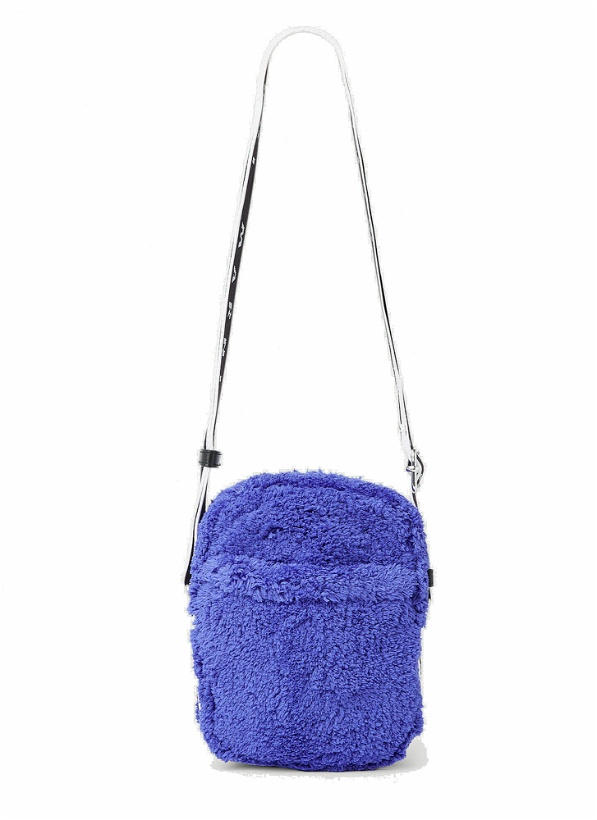Photo: Marni - Branded Strap Crossbody Bag in Blue