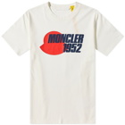 Moncler Men's Genius 1952 Chest Logo T-Shirt in Ecru
