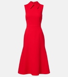 Emilia Wickstead Leontine wool crêpe midi dress