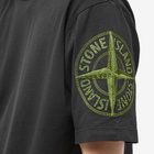 Stone Island Men's Stitches Logo One Sleeve T-Shirt in Black