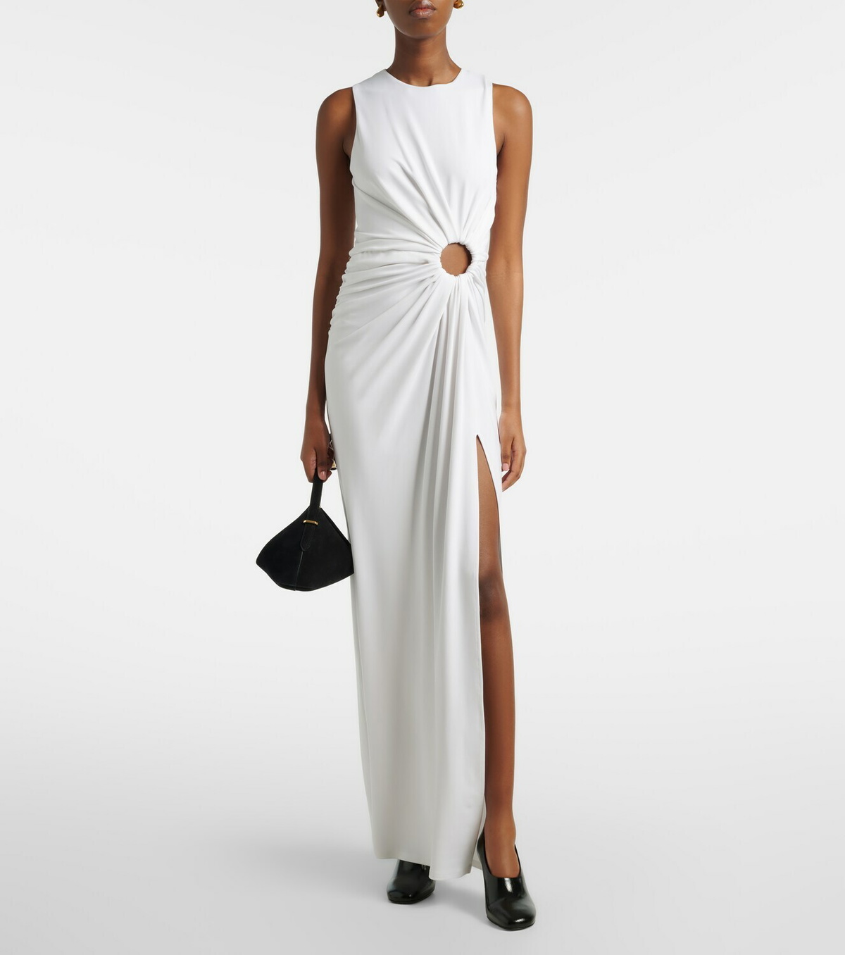 Sportmax Saletta cutout crêpe jersey maxi dress