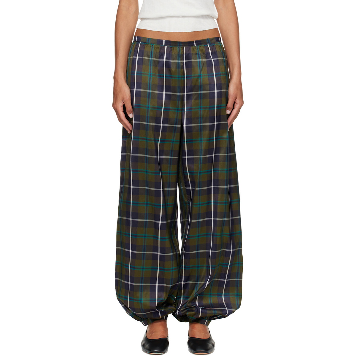 Paloma Wool Navy Boza Trousers
