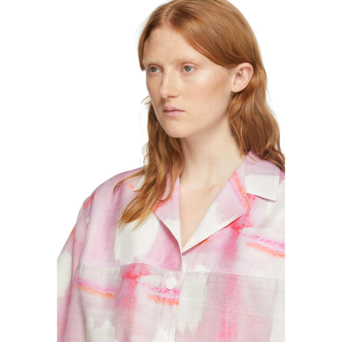 Jacquemus Pink La Chemise Vallena Short Sleeve Shirt Jacquemus