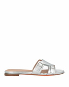 Santoni Womens Sandals in Silver