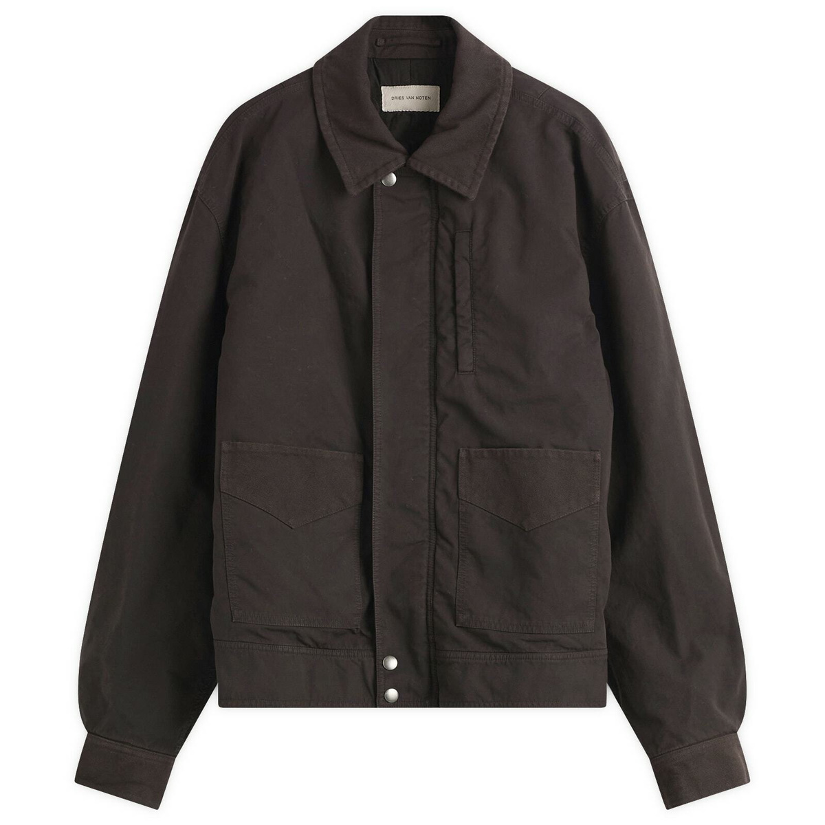 Dries Van Noten Men's Vanny Wool Gabardine Bomber Jacket in