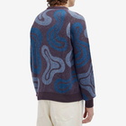 By Parra Men's Stupid Lava Lamp Knitted Pullover in Dark Mahogany