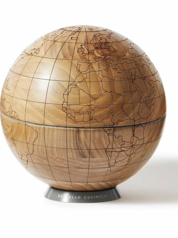 Photo: Brunello Cucinelli - Walnut Wood and KRION Globe