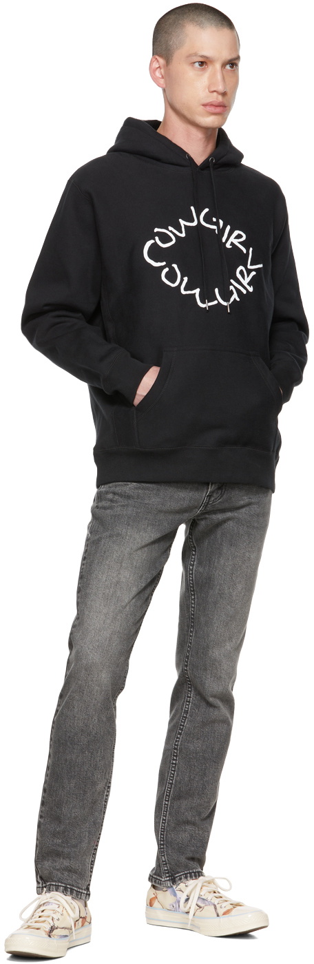 Cowgirl Blue Co Black Penmanship Hoodie