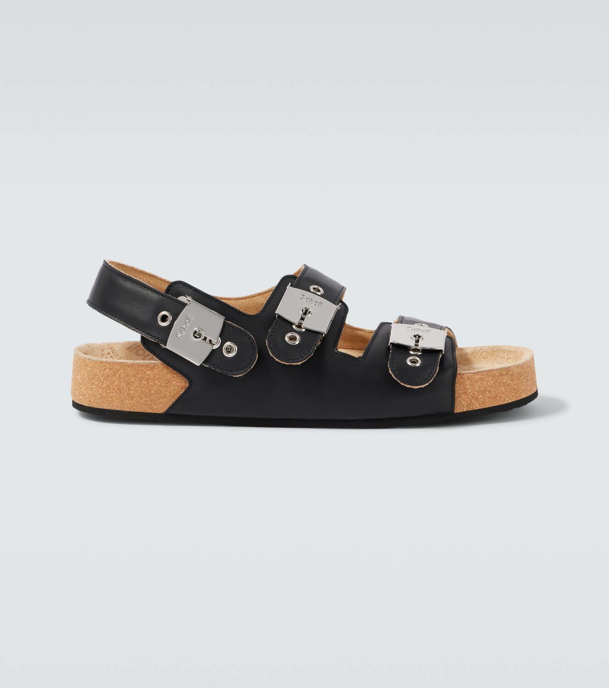 Balenciaga x Scholl leather sandals