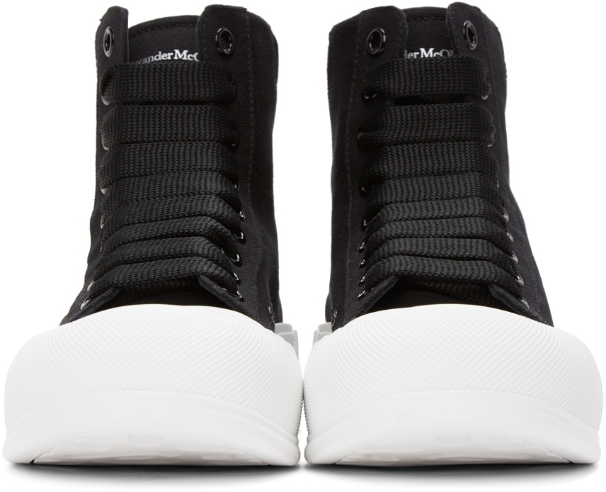 Alexander McQUEEN DECK PLIMSOLL スニーカー[正規品/送料込] Alexander McQueen Deck Plimsoll Leather Sneakers | Green