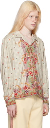 Bode Beige Gladiolus Shirt