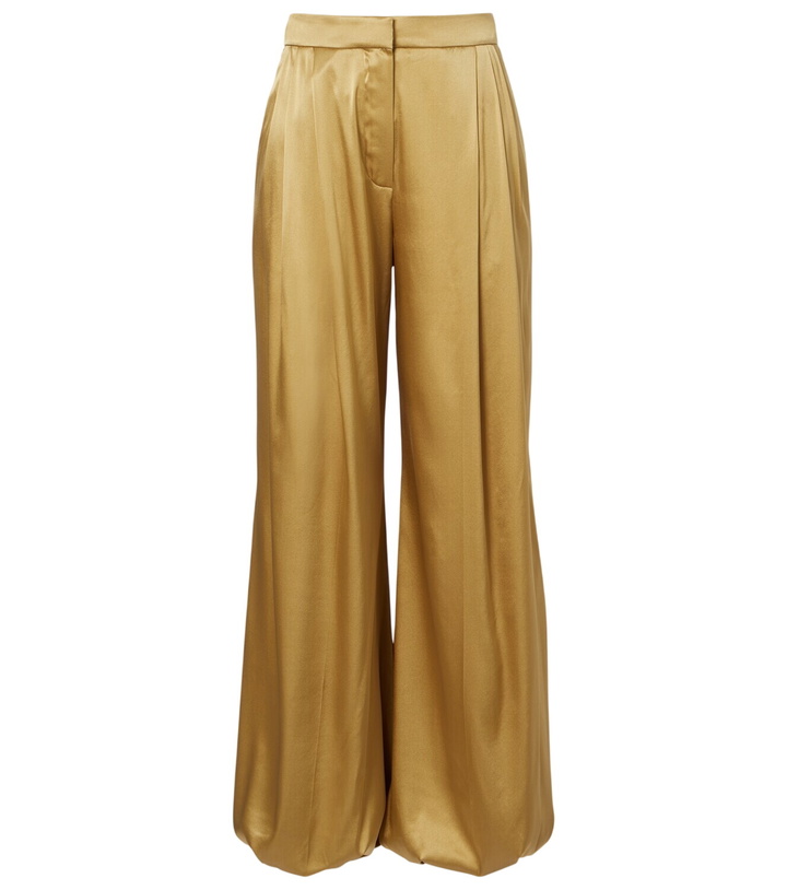 Photo: Nina Ricci Silk-blend satin wide-leg pants