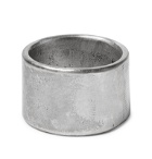 Peyote Bird - Ingot Burnished Sterling Silver Ring - Silver