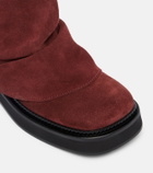 The Attico Mini Robin suede combat boots