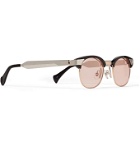 Needles - Matsuda D-Frame Silver- and Gold-Tone and Acetate Sunglasses - Silver