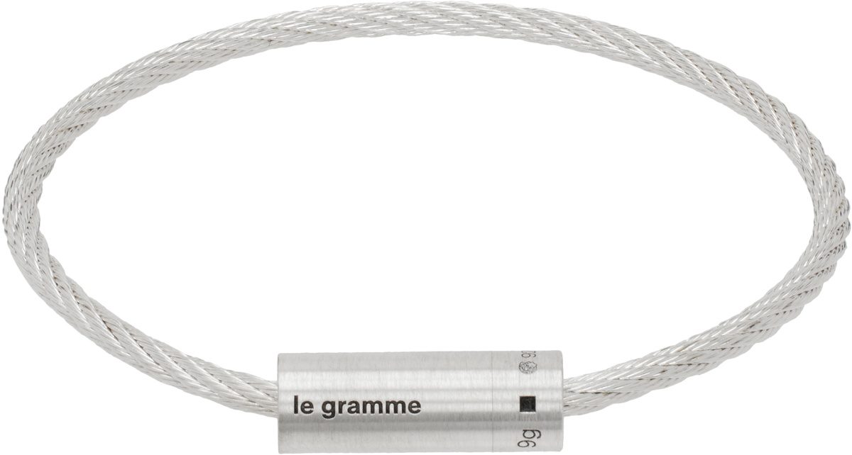 Le Gramme Silver Cable 'Le 9g' Bracelet