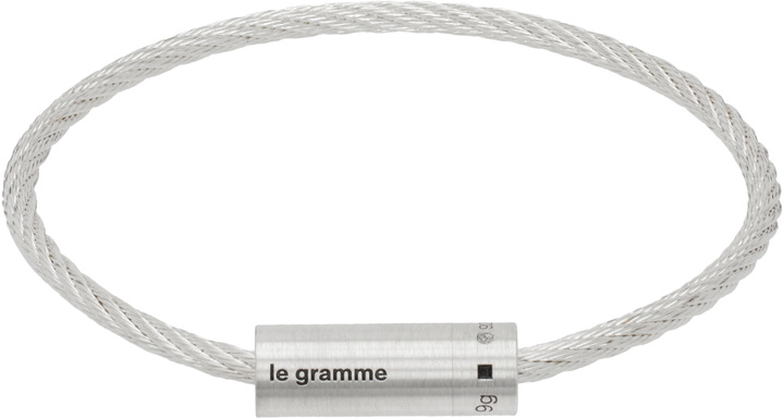 Photo: Le Gramme Silver Cable 'Le 9g' Bracelet