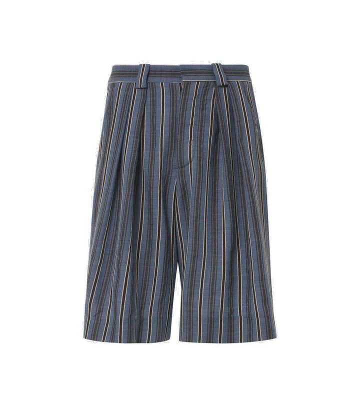 Photo: King & Tuckfield Striped wool Bermuda shorts