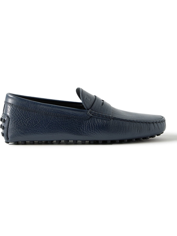 Photo: TOD'S - Gommino Full-Grain Leather Driving Shoes - Blue