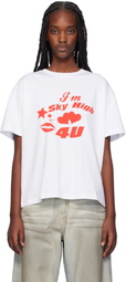 Sky High Farm Workwear White 'Sky High 4 U' T-shirt