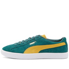 Puma Men's Suede VTG Teams Sneakers in Varsity Green/Mustard